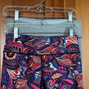 2 Leggings - Multicolor and Gray, Medium